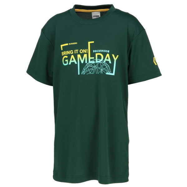 【ネコポス送料無料】コンバースCONVERSEジュニアバスケットボールゲームシャツ全胸gamedayCB451351プリントTシャツ半袖