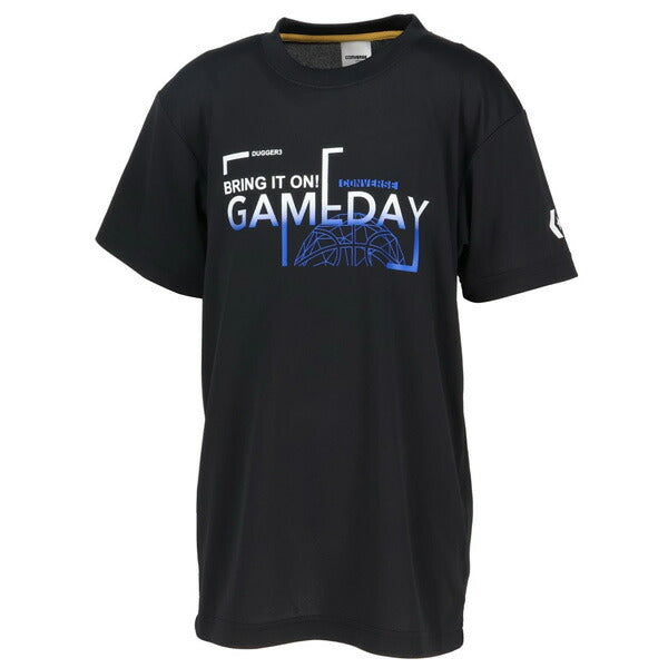 【ネコポス送料無料】コンバースCONVERSEジュニアバスケットボールゲームシャツ全胸gamedayCB451351プリントTシャツ半袖