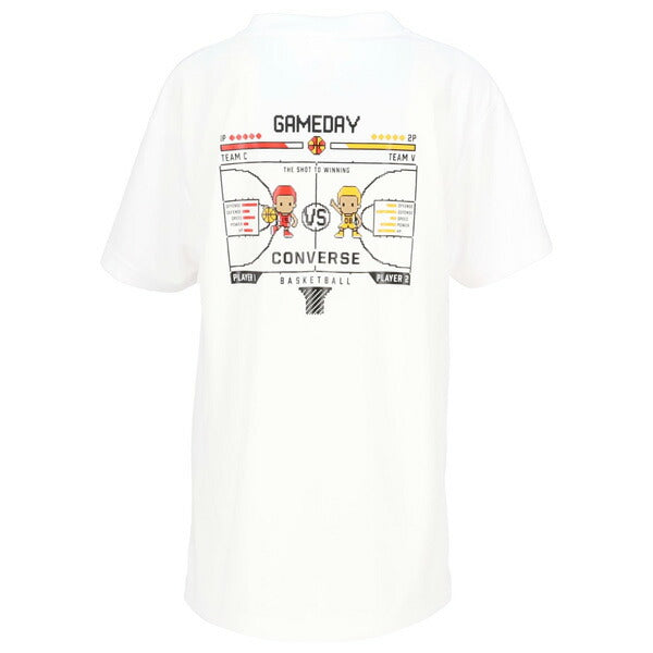 【ネコポス送料無料】コンバースCONVERSEジュニアバスケットボールゲームシャツGAMEグラフィックCB451352プリントTシャツ半袖