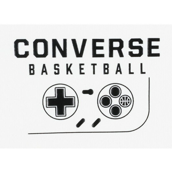 【ネコポス送料無料】コンバースCONVERSEジュニアバスケットボールゲームシャツGAMEグラフィックCB451352プリントTシャツ半袖