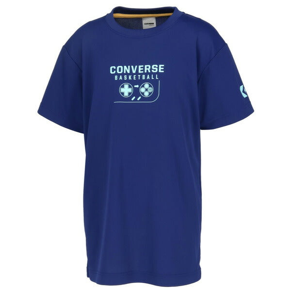 【ネコポス送料無料】コンバースCONVERSEジュニアバスケットボールゲームシャツGAMEグラフィックCB451352プリントTシャツ半袖