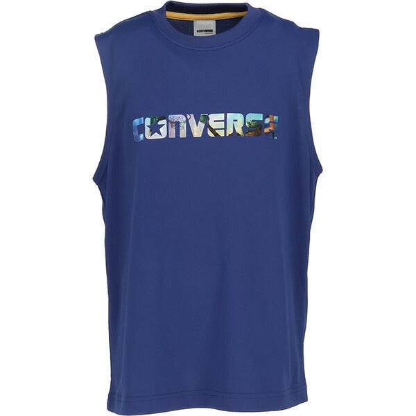 【ネコポス送料無料】コンバースCONVERSEジュニアバスケゲームシャツJr.プリントノースリーブシャツノースリーブ3Dテンシャ子供CB451353
