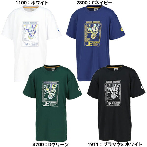 【ネコポス送料無料】コンバースCONVERSEジュニアバスケゲームシャツJr.プリントTシャツ全胸縦長ライングラフィック半袖子供CB451357