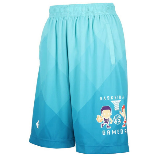 【ショップ限定エントリーでさらに+9倍】コンバースCONVERSEジュニアバスケットボールゲームパンツ総柄GAMEグラフィックCB451852プラクティスパンツポケット付き