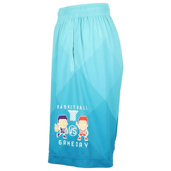 【ショップ限定エントリーでさらに+9倍】コンバースCONVERSEジュニアバスケットボールゲームパンツ総柄GAMEグラフィックCB451852プラクティスパンツポケット付き
