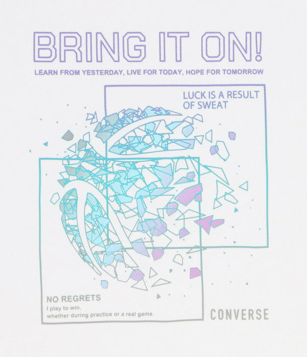 【ネコポス送料無料】コンバースCONVERSEバスケットボールジュニアJRプリントロングスリーブシャツ長袖ロングTシャツCB452355L