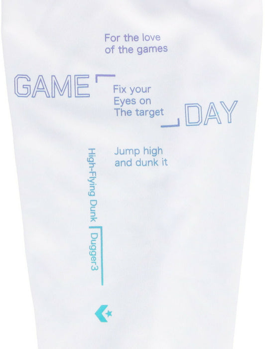 【ネコポス送料無料】コンバースCONVERSEバスケットボールジュニアJRプリントロングスリーブシャツ長袖ロングTシャツCB452355L