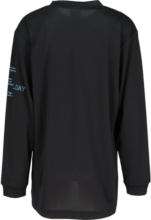 【ネコポス送料無料】コンバースCONVERSEバスケットボールジュニアJRプリントロングスリーブシャツ長袖ロングTシャツCB452355L