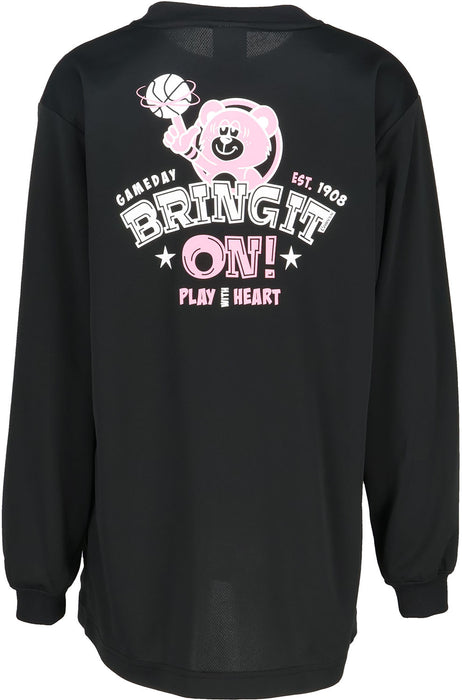 【ネコポス送料無料】コンバースCONVERSEバスケットボールジュニアJRプリントロングスリーブシャツ長袖ロングTシャツCB452360L