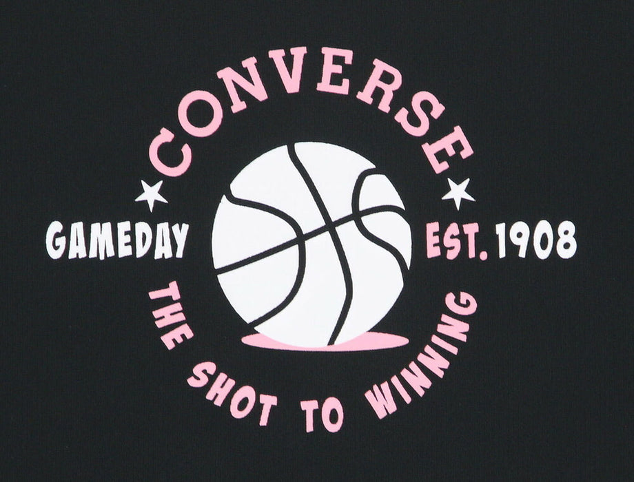 【ネコポス送料無料】コンバースCONVERSEバスケットボールジュニアJRプリントロングスリーブシャツ長袖ロングTシャツCB452360L