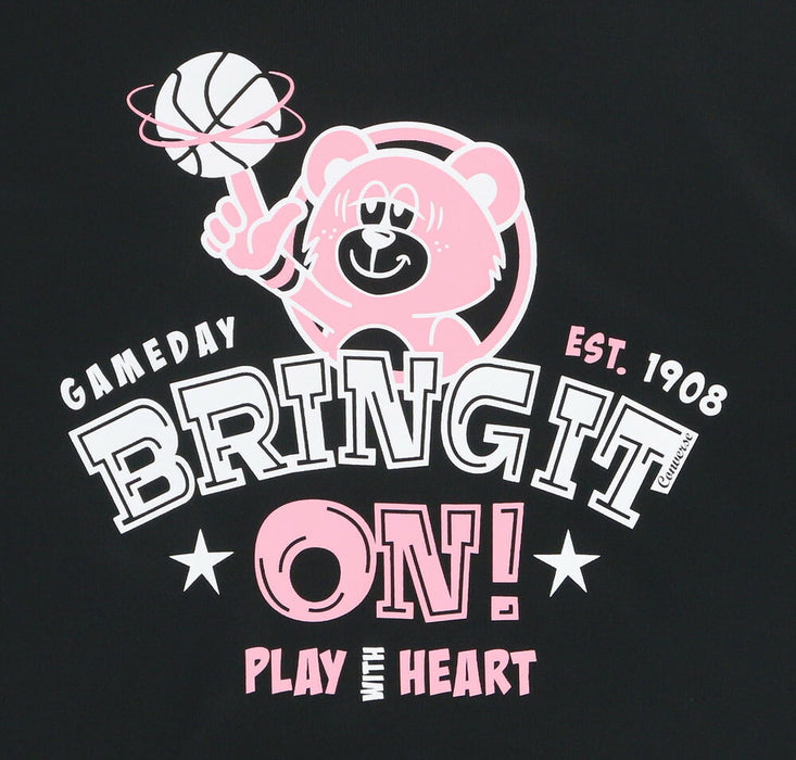 【ネコポス送料無料】コンバースCONVERSEバスケットボールジュニアJRプリントロングスリーブシャツ長袖ロングTシャツCB452360L