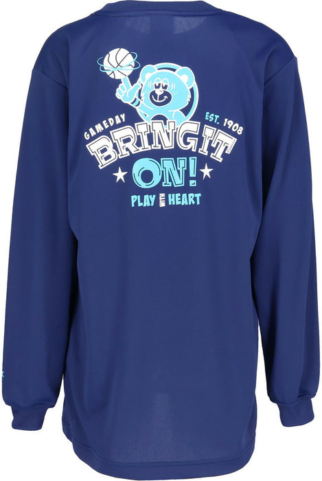 【ネコポス送料無料】コンバースCONVERSEバスケットボールジュニアJRプリントロングスリーブシャツ長袖ロングTシャツCB452360L