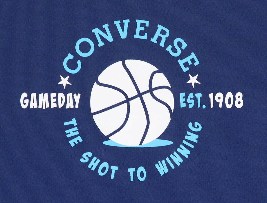 【ネコポス送料無料】コンバースCONVERSEバスケットボールジュニアJRプリントロングスリーブシャツ長袖ロングTシャツCB452360L