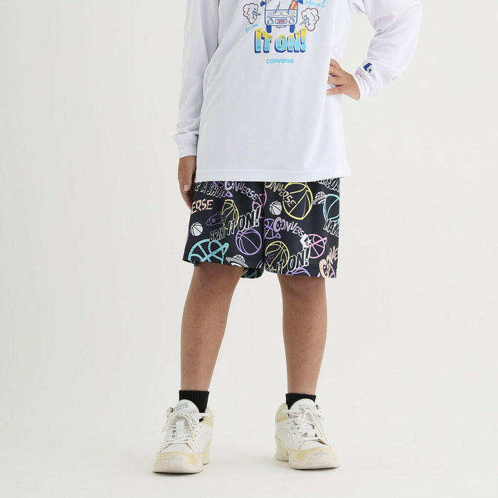 CONVERSEコンバースバスケゲームパンツジュニアJr.プラクティスパンツポケット付きCB452856