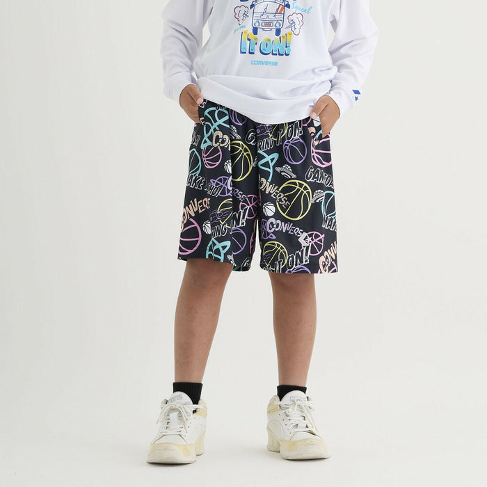 CONVERSEコンバースバスケゲームパンツジュニアJr.プラクティスパンツポケット付きCB452856