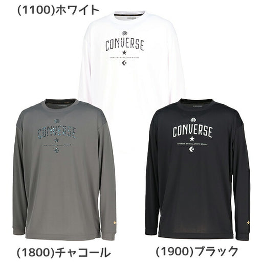 【ネコポス送料無料】コンバースCONVERSEバスケットボールメンズレディースゴールドシリーズプリントロングスリーブシャツ長袖ロンTCBG252354L