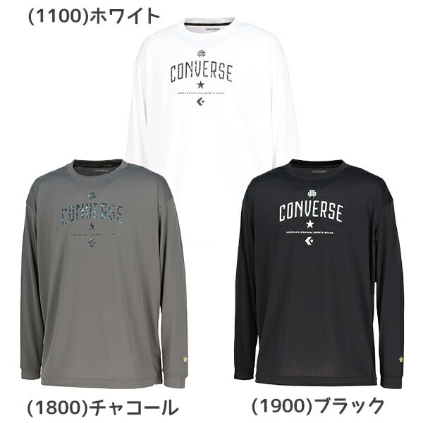 【ネコポス送料無料】コンバースCONVERSEバスケットボールメンズレディースゴールドシリーズプリントロングスリーブシャツ長袖ロンTCBG252354L