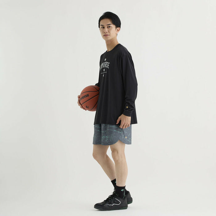 【ネコポス送料無料】コンバースCONVERSEバスケットボールメンズレディースゴールドシリーズプリントロングスリーブシャツ長袖ロンTCBG252354L