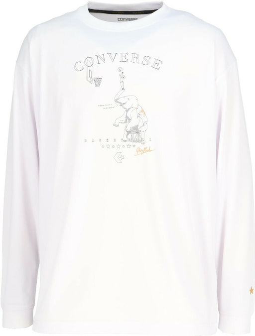 【ネコポス送料無料】コンバースCONVERSEバスケットボールメンズレディースゴールドシリーズプリントロングスリーブシャツ長袖ロンTCBG252356L