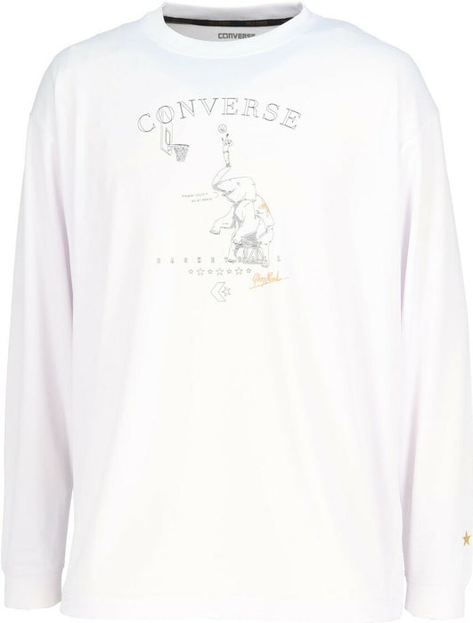【ネコポス送料無料】コンバースCONVERSEバスケットボールメンズレディースゴールドシリーズプリントロングスリーブシャツ長袖ロンTCBG252356L