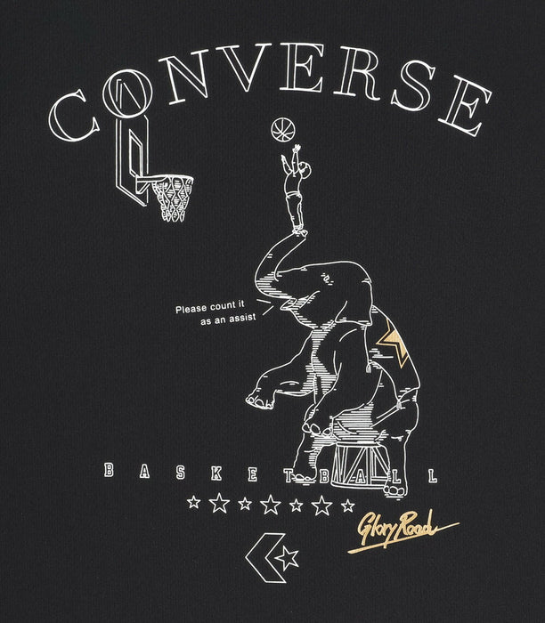 【ネコポス送料無料】コンバースCONVERSEバスケットボールメンズレディースゴールドシリーズプリントロングスリーブシャツ長袖ロンTCBG252356L