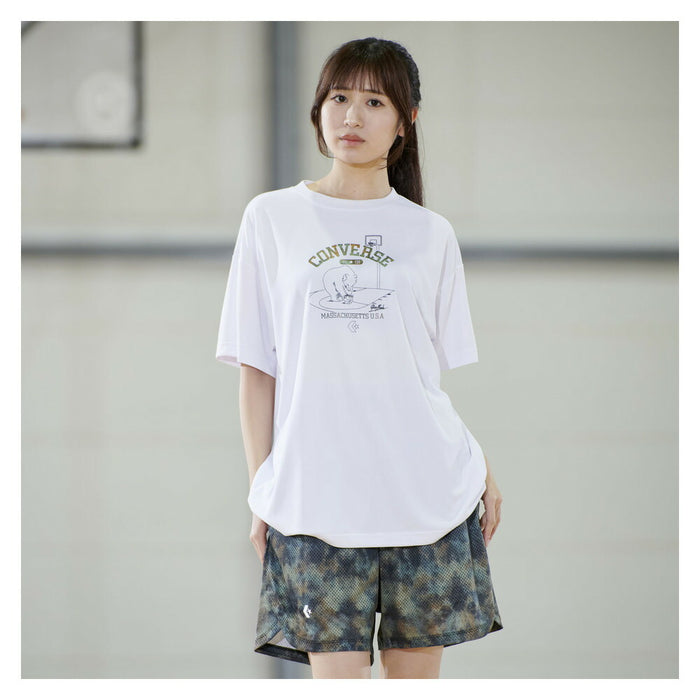 【ネコポス送料無料】コンバースCONVERSEバスケットボールメンズレディースTシャツゴールドシリーズプリントTシャツ半袖CBG261354