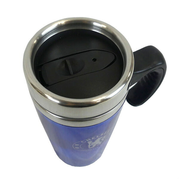 チェルシーハンドルトラベルマグ450mlCHE-H-TRAVEL-MUGサッカーステンレスサポーターグッズプレゼントブルー