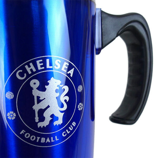 チェルシーハンドルトラベルマグ450mlCHE-H-TRAVEL-MUGサッカーステンレスサポーターグッズプレゼントブルー