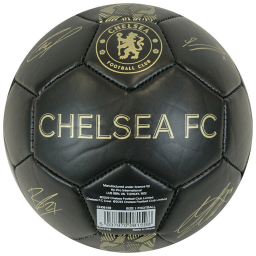 【ショップ限定エントリーでさらに+9倍】チェルシーオフィシャル1号球選手サイン入りGLDCHE_SKIL_SIGN_GLD_PHサッカーサインボールサポーターグッズブラック