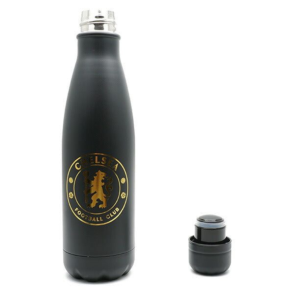 チェルシーオフィシャルサーマルボトル500mlCHE_THERMAL_FLASK_PHサッカーステンレススチールウォーターボトルサポーターグッズブラック