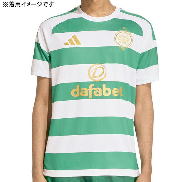 セルティックCEL2026-07レプリカホームユニフォーム半袖CK418-JZ4755サッカーホワイトグリーンアディダスadidas
