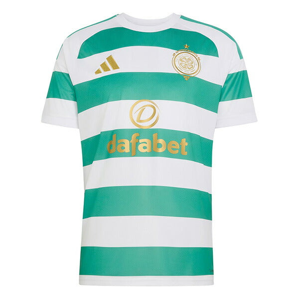 セルティックCEL2026-07レプリカホームユニフォーム半袖CK418-JZ4755サッカーホワイトグリーンアディダスadidas