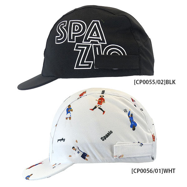 【ネコポス対応可】スパッツィオspazioジュニアキャップロゴキャップ総柄キャップCP0055CP0056サッカーフットサル帽子接触冷感吸水速乾