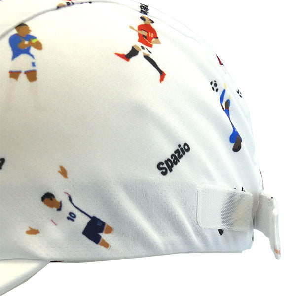 【ネコポス対応可】スパッツィオspazioジュニアキャップロゴキャップ総柄キャップCP0055CP0056サッカーフットサル帽子接触冷感吸水速乾