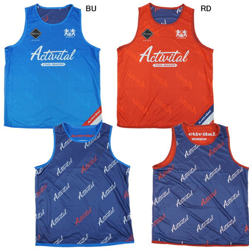 【ネコポス送料無料】アクティバイタルActivitalクールメイカー冷却ビブスCRI1003サッカーフットサルリバーシブル大人用