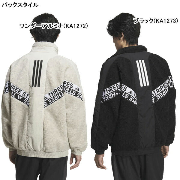 アディダスadidasワーディングパックルーズフィットジャケットCS116サッカーフットサルフリース防寒メンズ