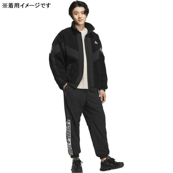 アディダスadidasワーディングパックルーズフィットジャケットCS116サッカーフットサルフリース防寒メンズ