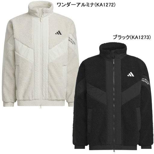 アディダスadidasワーディングパックルーズフィットジャケットCS116サッカーフットサルフリース防寒メンズ
