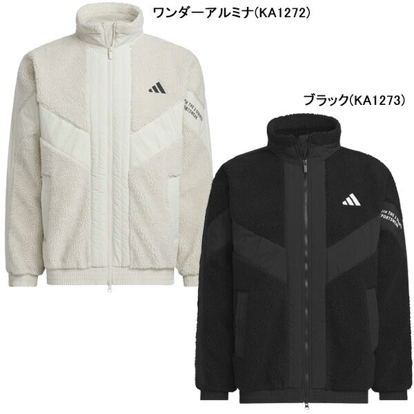 アディダスadidasワーディングパックルーズフィットジャケットCS116サッカーフットサルフリース防寒メンズ