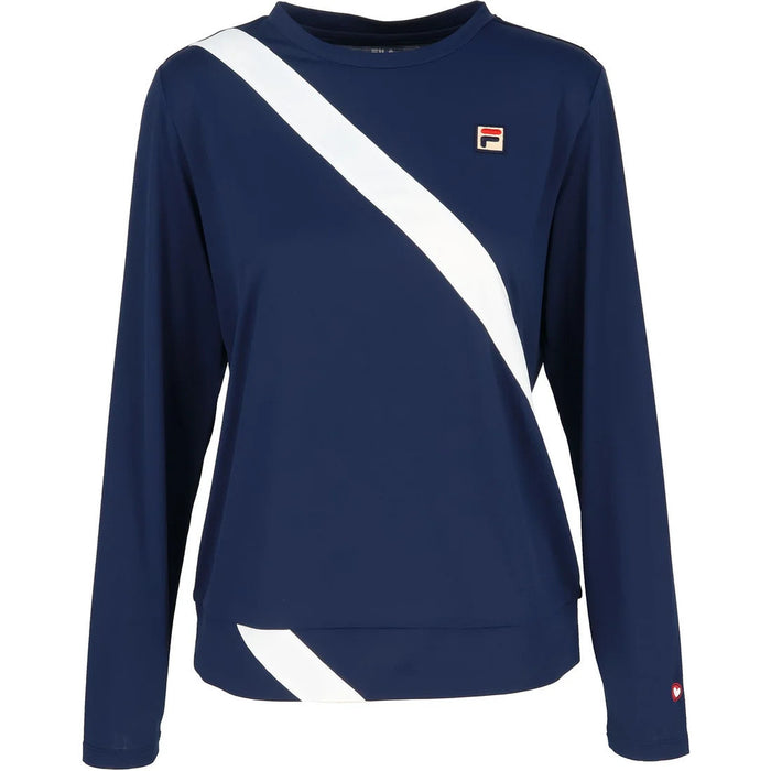 フィラFILAテニスウェア長袖TシャツロングTシャツロングスリーブシャツレディース大人練習着トップス部活動ラケットスポーツ日差し屋外CZ6FGW008