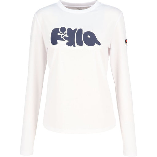 フィラFILAテニスウェア長袖Tシャツレディース大人LongSleeveGraphicT-shirtロングスリーブグラフィックティーシャツロゴストレッチCZ6FGW025