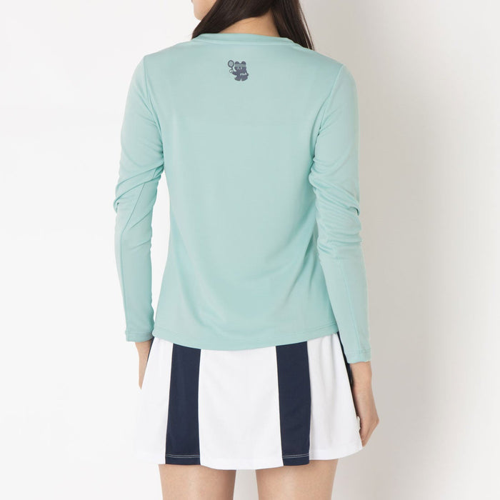 フィラFILAテニスウェア長袖Tシャツレディース大人LongSleeveGraphicT-shirtロングスリーブグラフィックティーシャツロゴストレッチCZ6FGW025