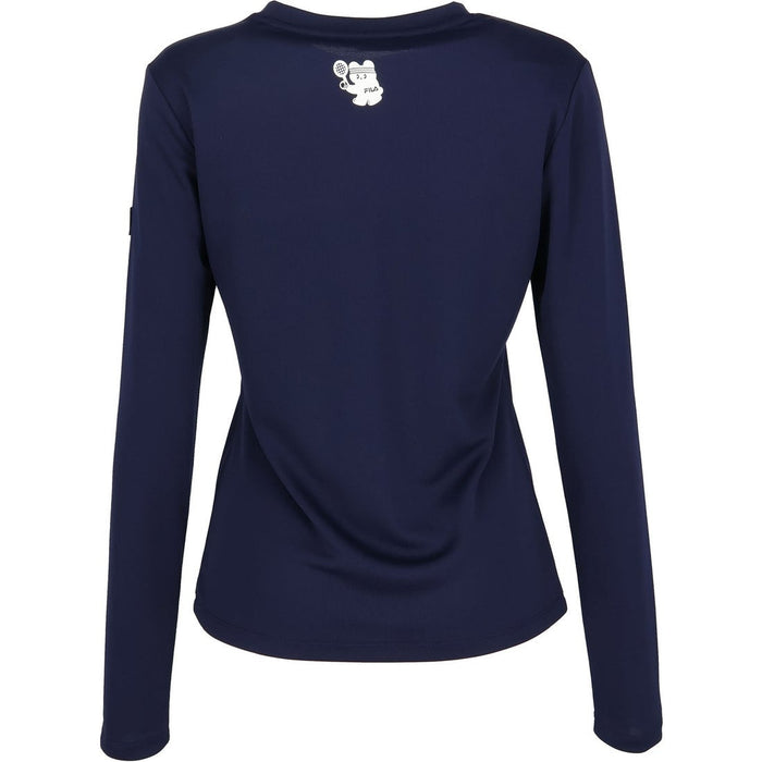 フィラFILAテニスウェア長袖Tシャツレディース大人LongSleeveGraphicT-shirtロングスリーブグラフィックティーシャツロゴストレッチCZ6FGW025