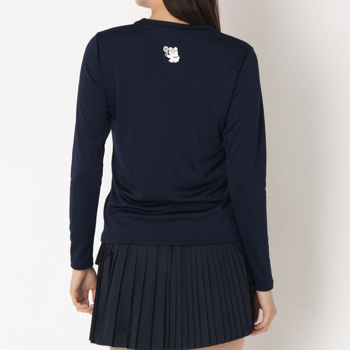 フィラFILAテニスウェア長袖Tシャツレディース大人LongSleeveGraphicT-shirtロングスリーブグラフィックティーシャツロゴストレッチCZ6FGW025