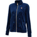 フィラFILAテニスウェアジャケットレディース大人TrackJacketトラックジャケットベロアジャカードストライプストレッチビエラベアCZ6FGW028
