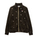 フィラFILAテニスウェアジャケットレディース大人TrackJacketトラックジャケットベロアジャカードストライプストレッチビエラベアCZ6FGW028