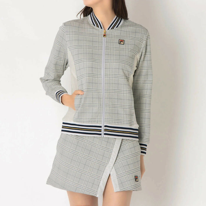 フィラFILAテニスウェアジャケットTrackJacketトラックジャケットレディース大人ウォームアップ練習着羽織りアウタークラブ活動移動着CZ6FGW046