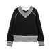 フィラFILAテニスウェアセーターレディース大人V-neckSweaterブイネックセーターVネックニット薄手12G畔編みポリエステルCZ6FGW048