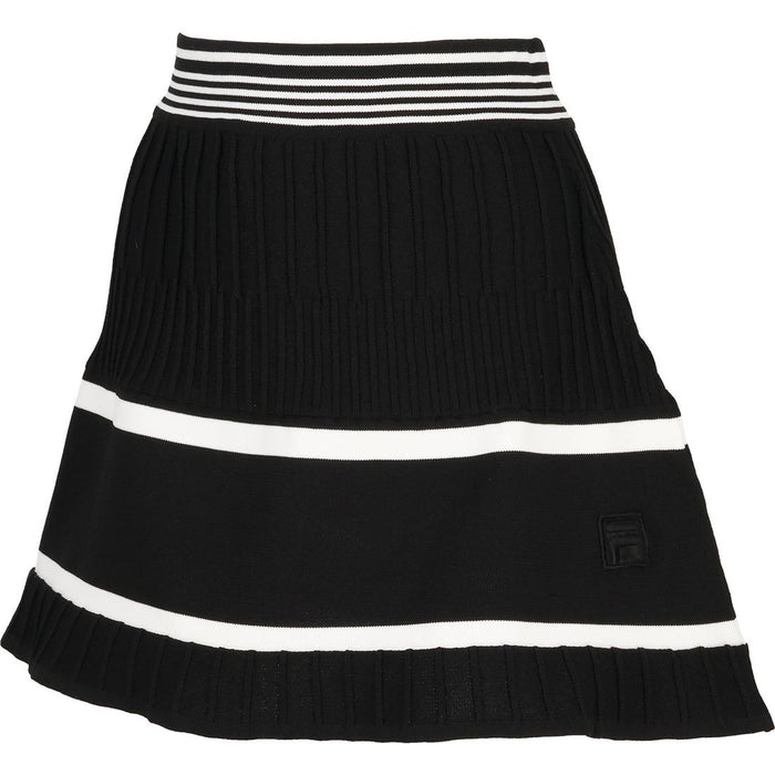 フィラFILAテニスウェアスコートレディース大人Skortニット縦畝リップルポリエステルポケットなしCZ6FGW049