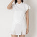 フィラFILAテニスウェアポロシャツレディース大人PoloShirtメッシュフレアティアードバックファスナードライタッチCZ6FGW050